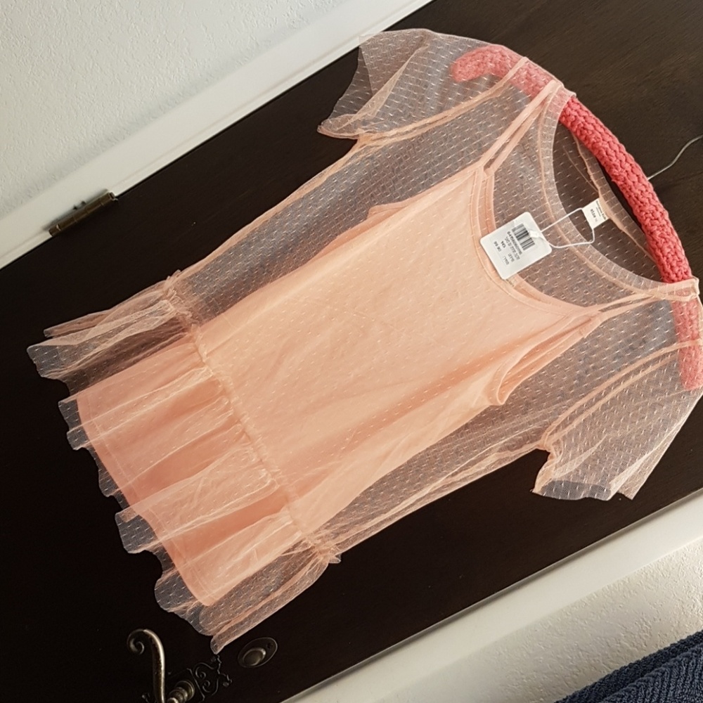 Pink cami & mesh top from Israel